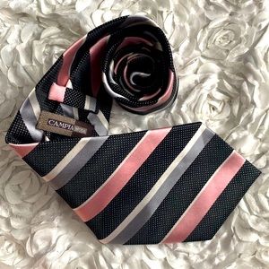 New ChampiaModa mens silk striped tie